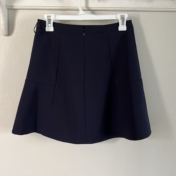 Navy A line J crew skirt - Picture 2 of 3